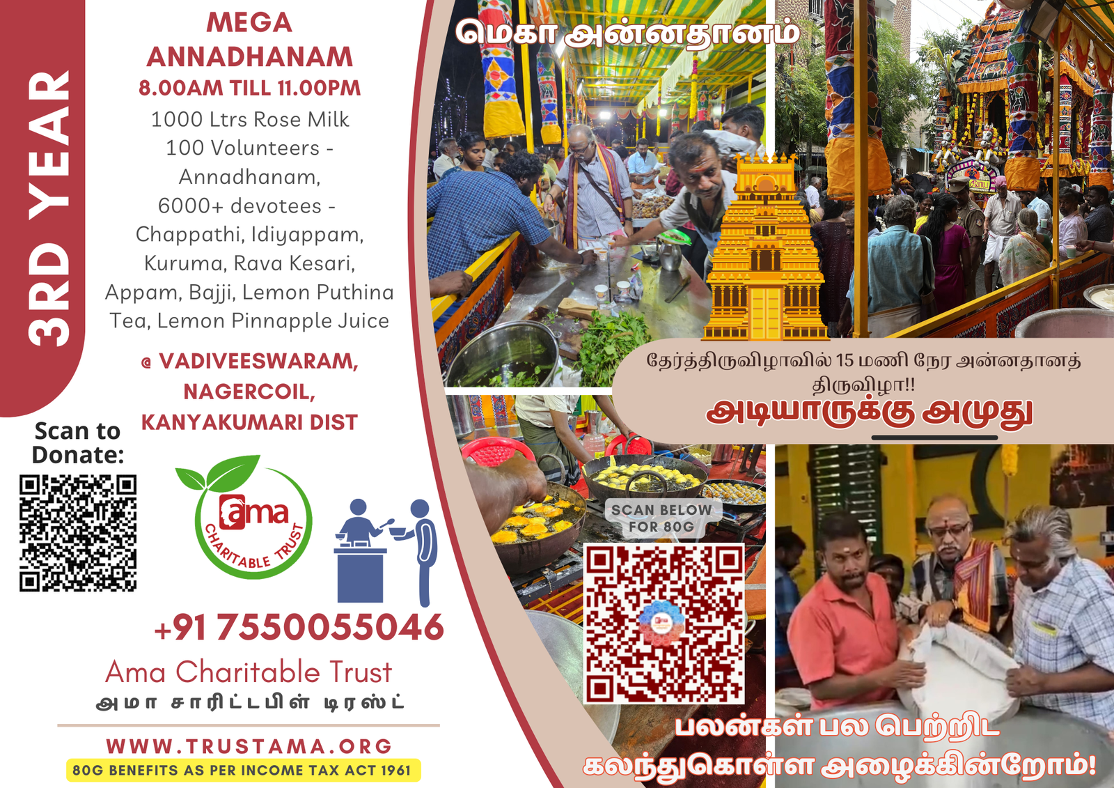 Annadhanam and Education Support